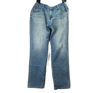 AG Adriano Goldschmied 36X34 MEN THE GRADUATE WELL WORN JEANSLIGHT WASH BLUE